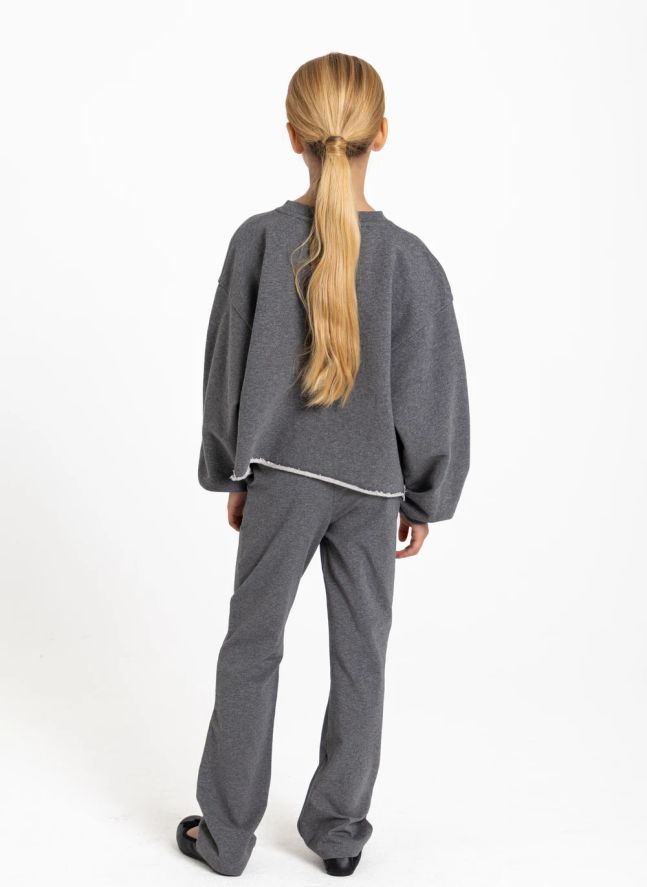 Sweat Kensington Coton Bio | Gris chiné