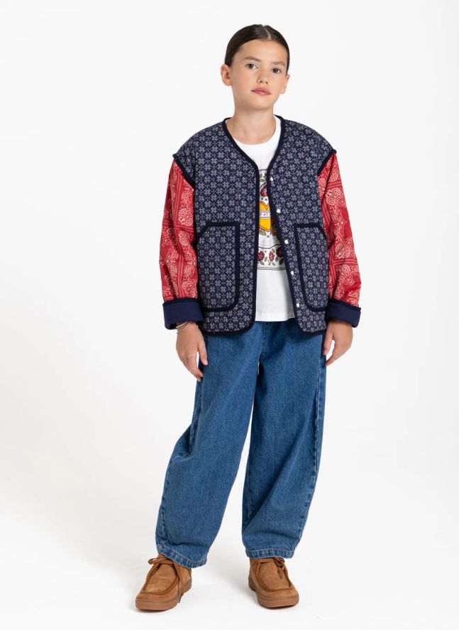 Veste Malya Bandana | Bleu indigo