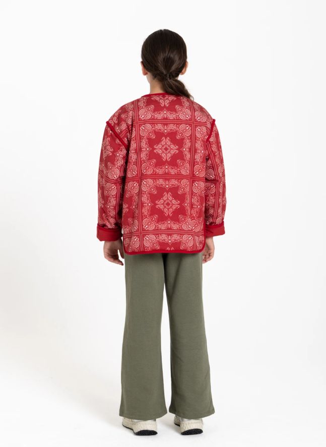Veste Malya Bandana | Rouge foncé
