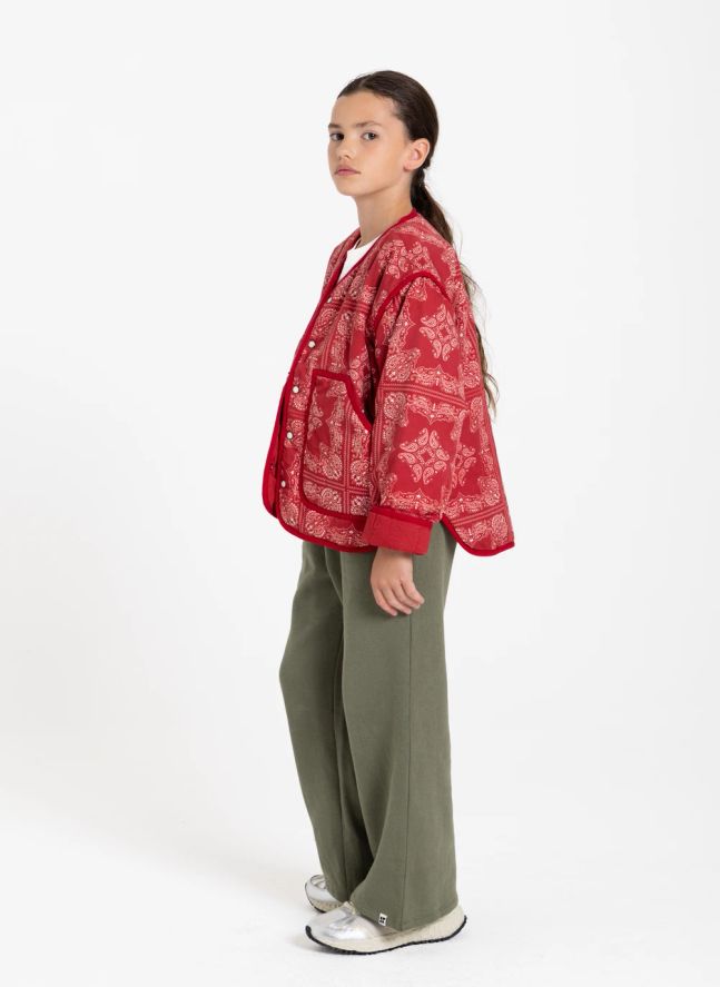Veste Malya Bandana | Rouge foncé