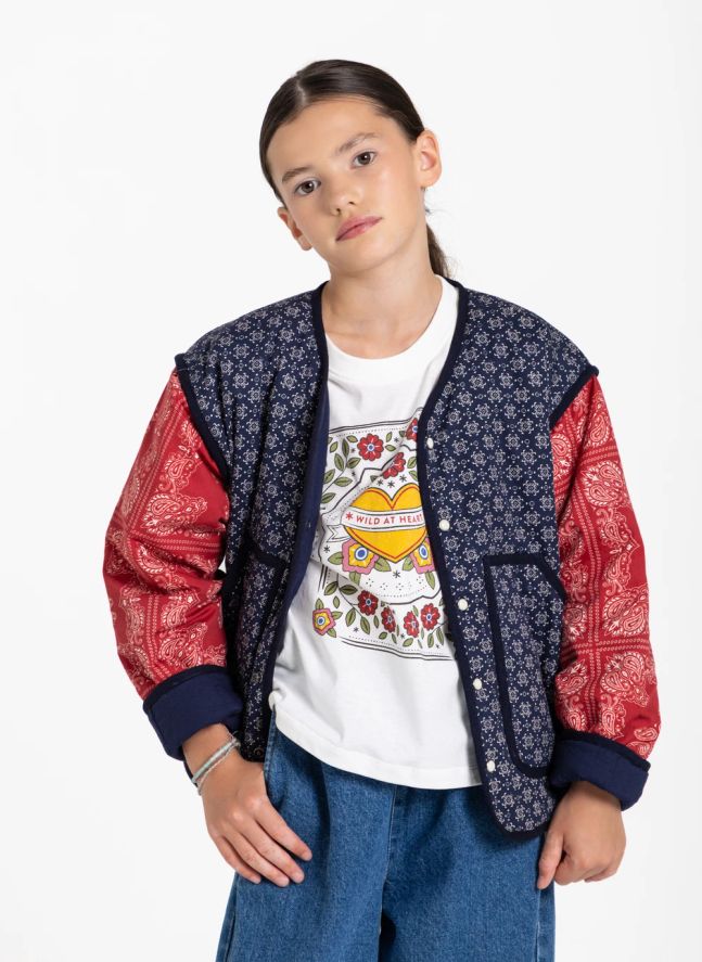 Veste Malya Bandana | Bleu indigo