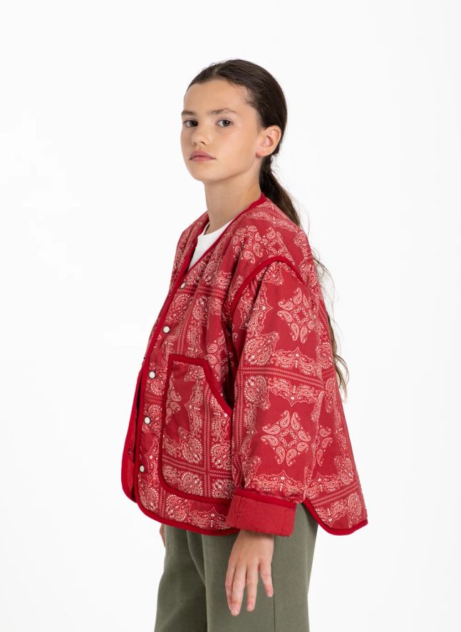Veste Malya Bandana | Rouge foncé
