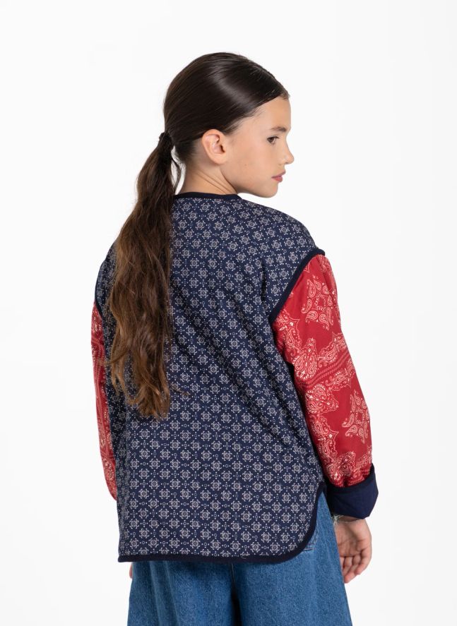 Veste Malya Bandana | Bleu indigo