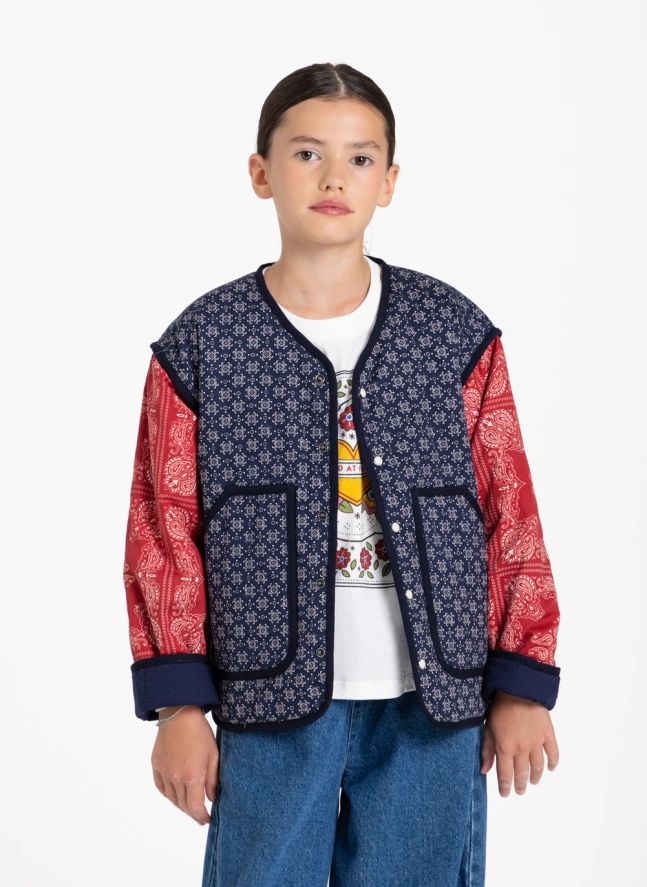 Veste Malya Bandana | Bleu indigo