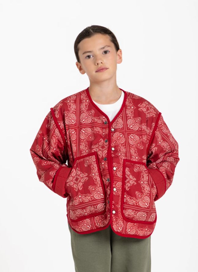 Veste Malya Bandana | Rouge foncé