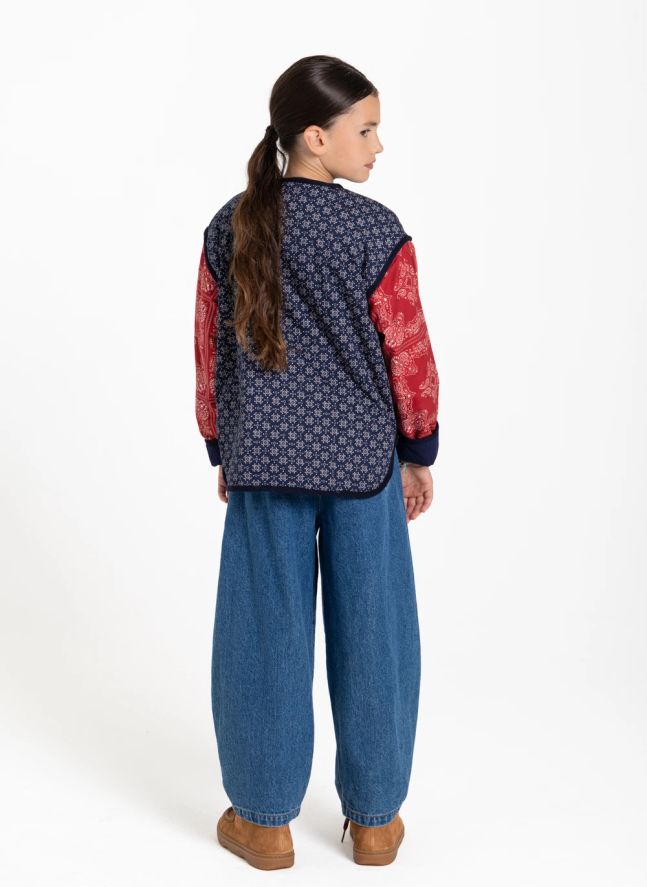 Veste Malya Bandana | Bleu indigo
