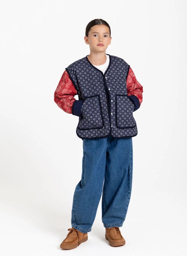 Veste Malya Bandana | Bleu indigo