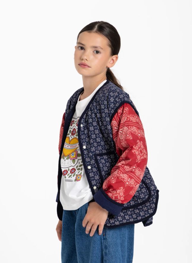 Veste Malya Bandana | Bleu indigo