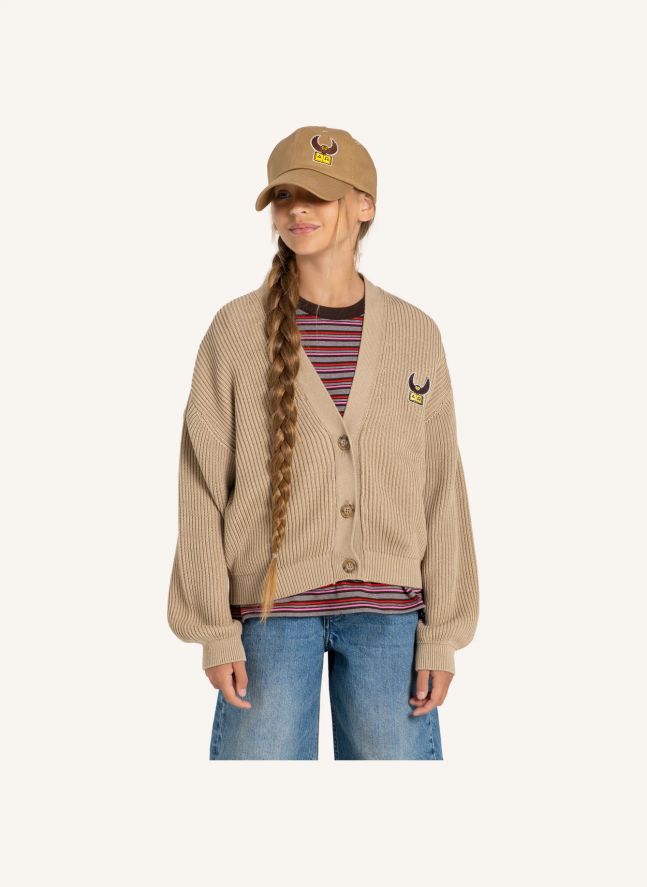 T-shirt Oversize Filo Rayé | Marron