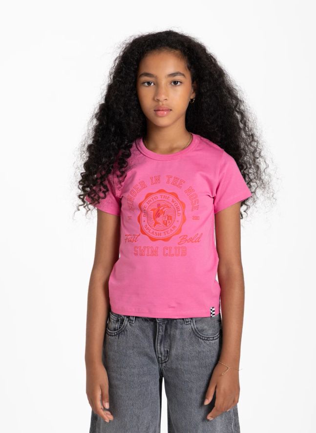T-shirt Enid | Rouge framboise