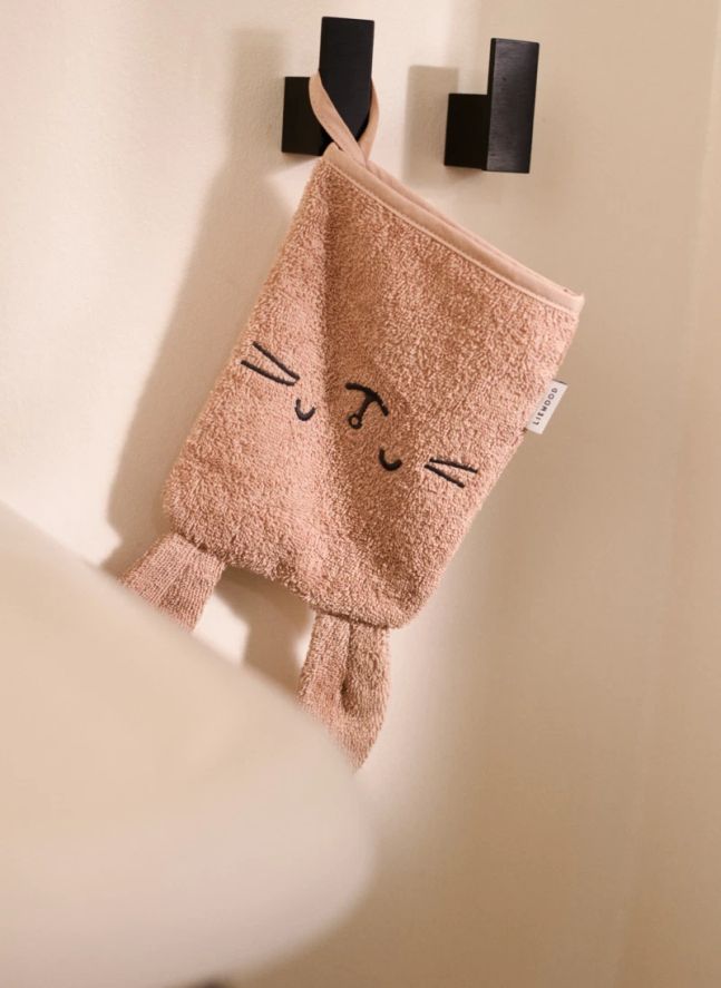Gants de toilette Sylvester en coton bio - Set de 3 | Pale tuscany mix