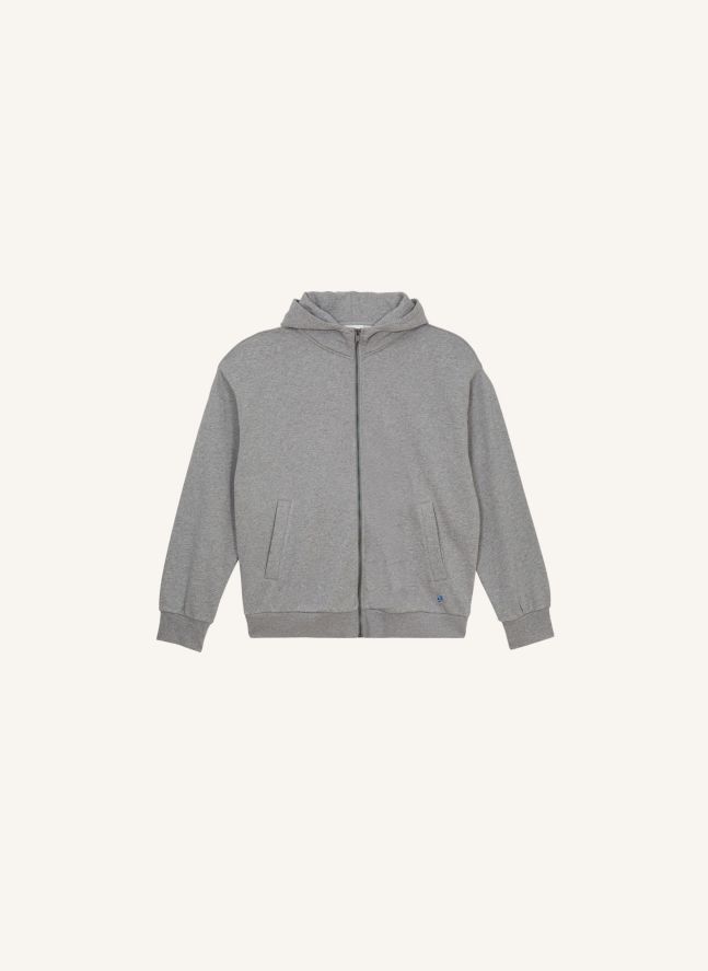 Sweat Capuche Mambo Coton Bio | Gris chiné
