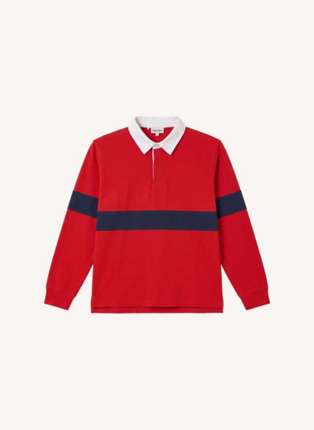 Polo Fausto Coton Bio | Rouge foncé