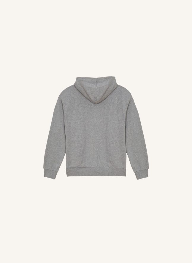 Sweat Capuche Mambo Coton Bio | Gris chiné