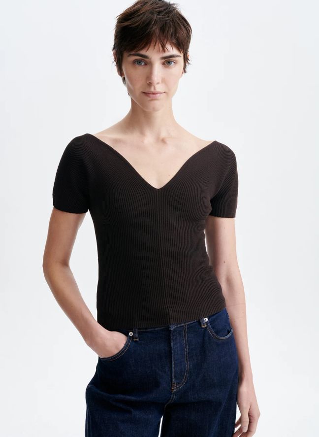 Top Helia | Marron foncé