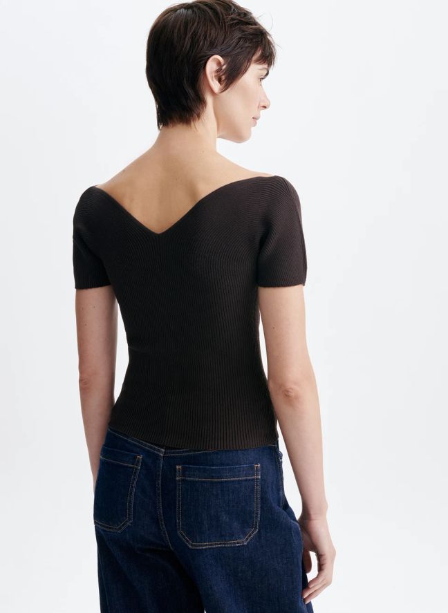 Top Helia | Marron foncé