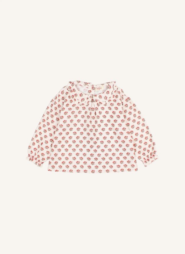 Blouse Chic Fleurie | Ecru