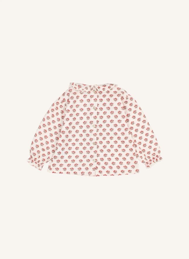 Blouse Chic Fleurie | Ecru