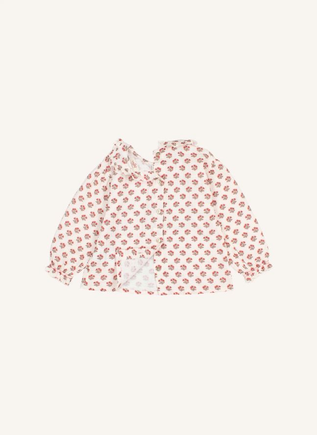 Blouse Chic Fleurie | Ecru