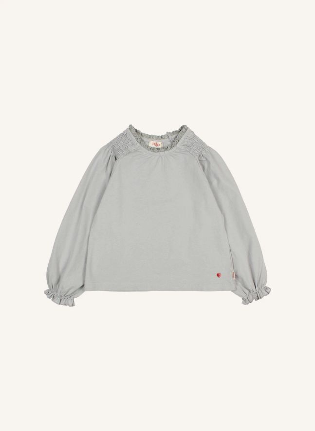 T-shirt Smocké Girly Coton Bio | Nuage