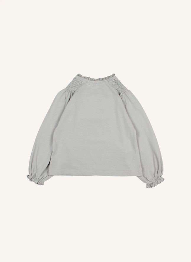 T-shirt Smocké Girly Coton Bio | Nuage