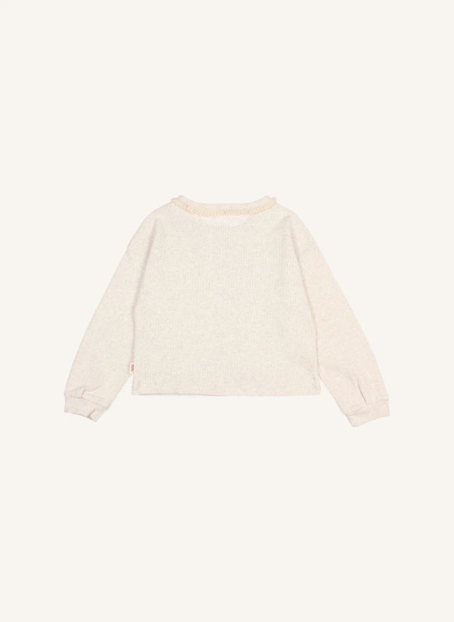 T-shirt Côtelé Girly | Beige