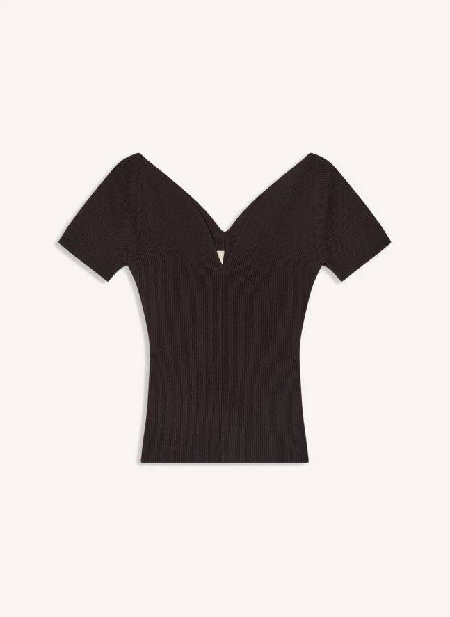 Top Helia | Marron foncé