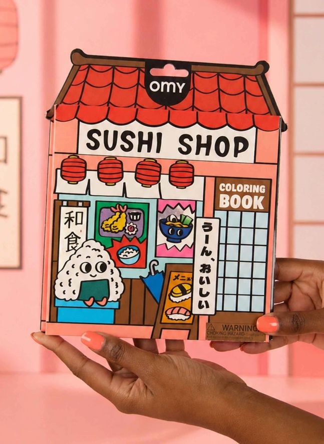 Carnet de coloriage Boutique - Sushi Shop
