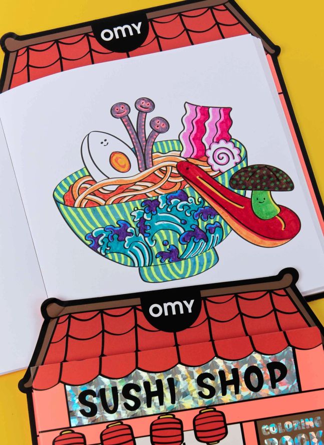Carnet de coloriage Boutique - Sushi Shop