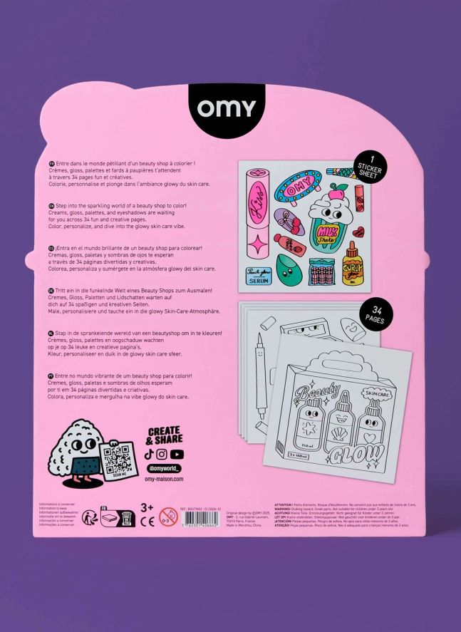 Carnet de coloriage Boutique - Beauty Shop
