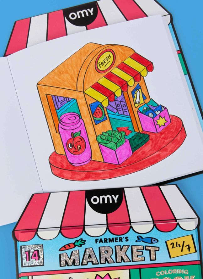 Carnet de coloriage Boutique - Farmer's Market