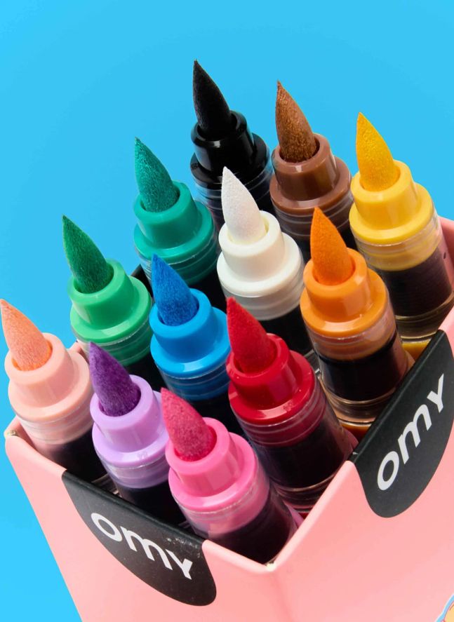 Acrylic Felt Pens - Box of 12