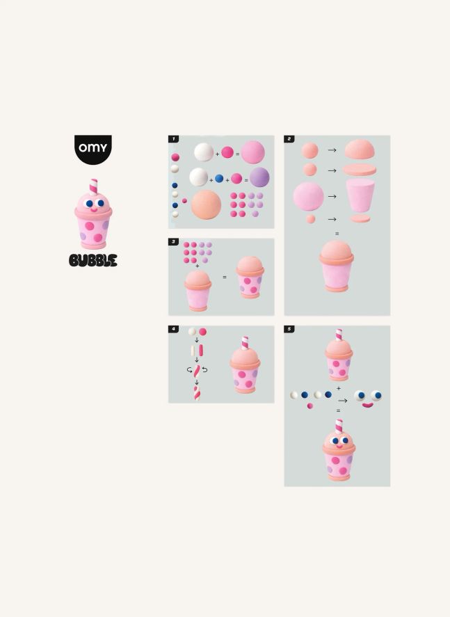 Kit Pâte à Modeler Durcissante - Bubble