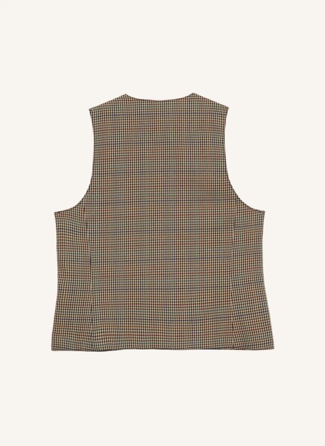Gilet Marta Pied-de-Poule | Beige