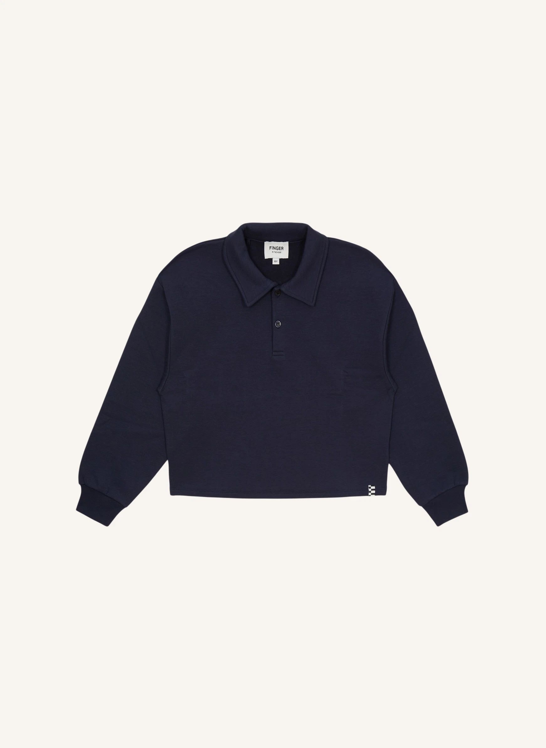 Sweat Col Polo Brooklyn | Bleu noir- Image produit n°0
