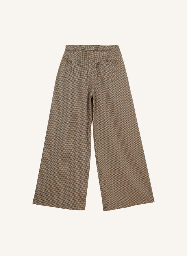 Pantalon Lucesia Pied-de-Poule | Beige