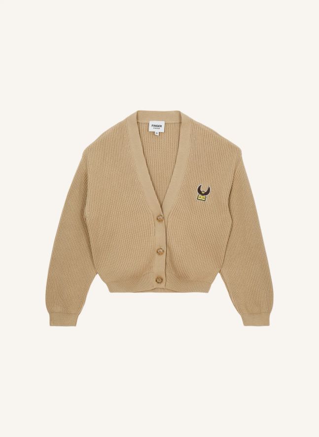 Cardigan Angel Coton Bio | Beige