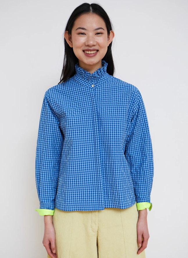 Blouse Vichy Pepsi | Bleu