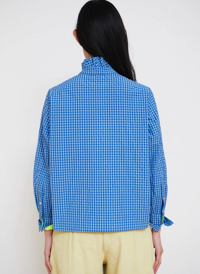Blouse Vichy Pepsi | Bleu