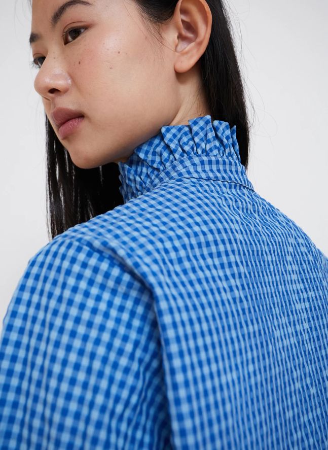 Blouse Vichy Pepsi | Bleu