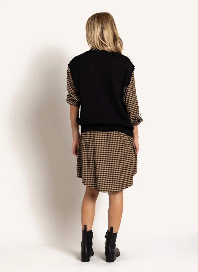 Robe Chemise Risa Carreaux | Marron