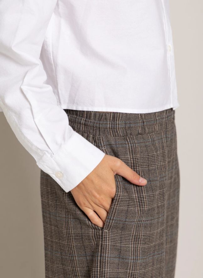 Jogger Quinn Prince-de-Galles Laine | Marron