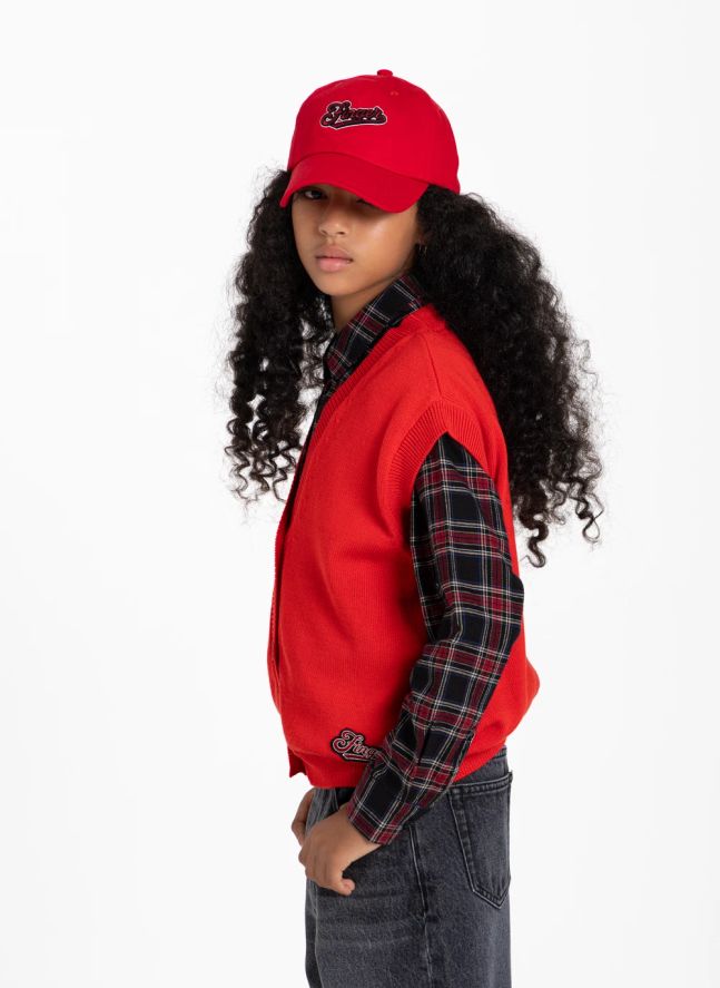 Gilet Sans Manches Lexie Coton Bio | Rouge