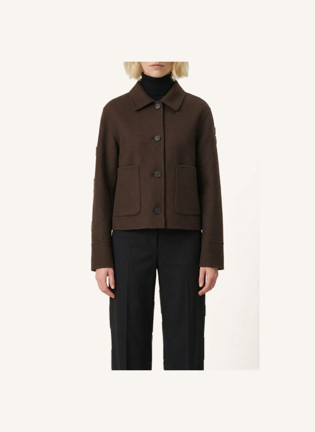 Veste Henri Laine | Chocolat