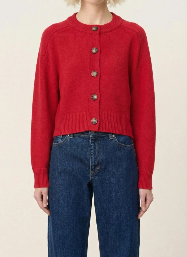 Cardigan Giverny Laine | Carmin