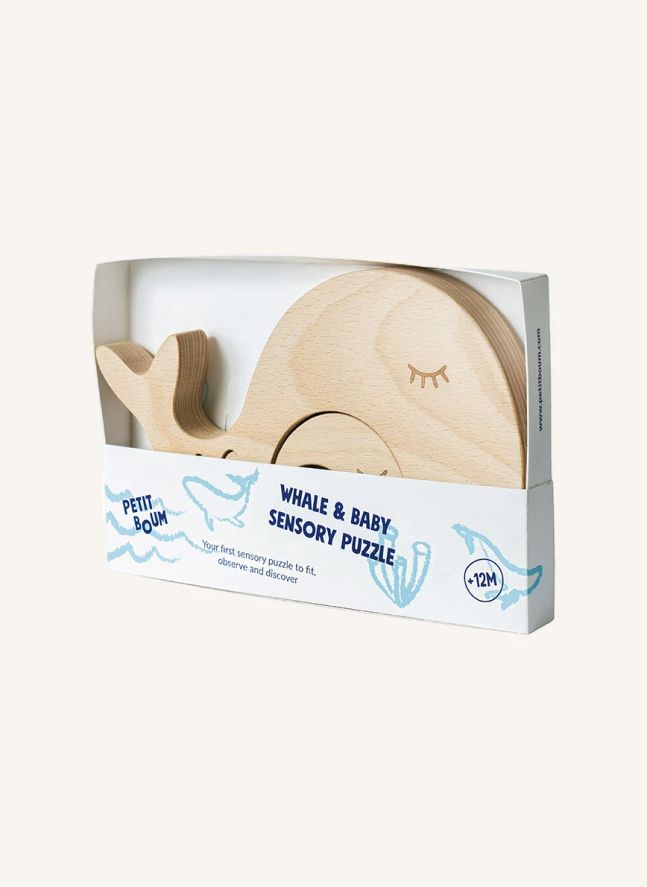 Sensory Puzzle: Whale and Her Baby | Blue