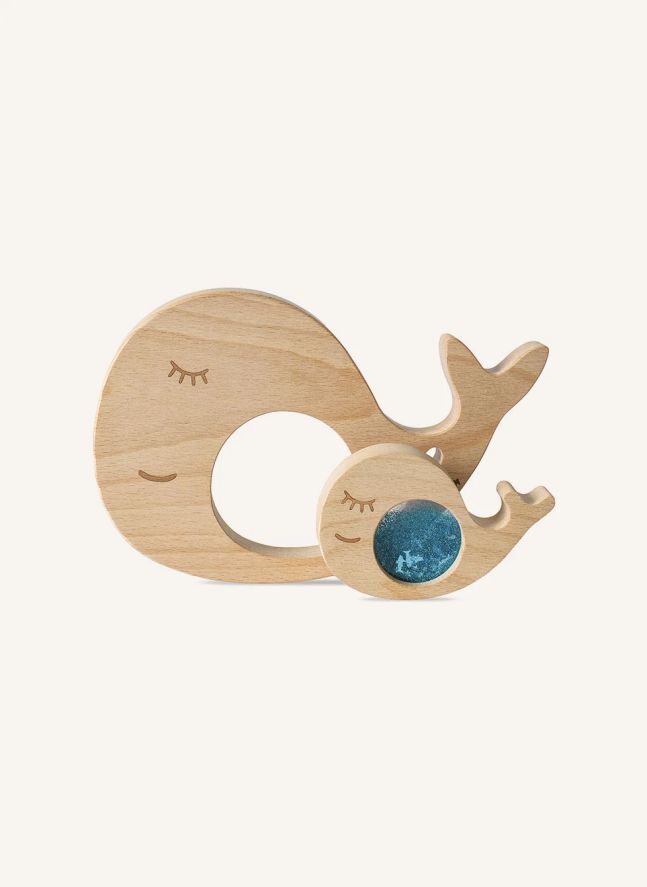 Puzzle sensoriel Baleine et son Bébé | Bleu