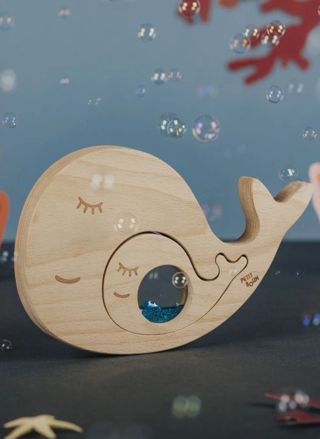 Sensory Puzzle: Whale and Her Baby | Blue