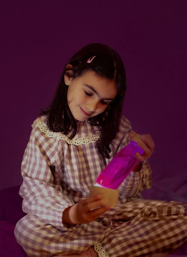 Sensory Bottle Lamp | Bois clair