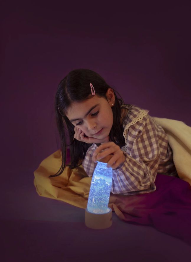 Lampe pour Bouteille Sensorielle | Bois clair